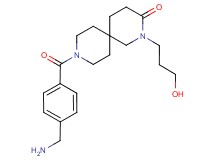9-[4-(aminomethyl)benzoyl]-2-(3-hydroxypropyl)-2,9-diazaspiro[5.5]undecan-3-one hydrochloride