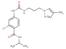 2-chloro-N-isopropyl-4-[({[3-(4-methyl-1H-pyrazol-1-yl)propyl]amino}carbonyl)amino]benzamide