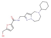 N-[(5-cyclohexyl-5,6,7,8-tetrahydro-4H-pyrazolo[1,5-a][1,4]diazepin-2-yl)methyl]-5-(hydroxymethyl)-2-furamide