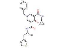 1-benzyl-N-cyclopropyl-N'-[1-methyl-2-(3-thienyl)ethyl]-4-oxo-1,4-dihydro-3,5-pyridinedicarboxamide