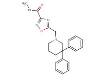 5-[(3,3-diphenylpiperidin-1-yl)methyl]-N-methyl-1,2,4-oxadiazole-3-carboxamide