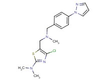 4-chloro-N,N-dimethyl-5-({methyl[4-(1H-pyrazol-1-yl)benzyl]amino}methyl)-1,3-thiazol-2-amine
