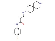 N~3~-3-azaspiro[5.5]undec-9-yl-N~1~-(4-fluorophenyl)-beta-alaninamide dihydrochloride