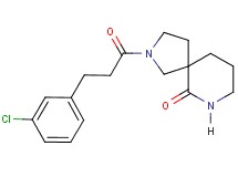 2-[3-(3-chlorophenyl)propanoyl]-2,7-diazaspiro[4.5]decan-6-one