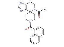 5-acetyl-1'-(quinolin-8-ylcarbonyl)-1,5,6,7-tetrahydrospiro[imidazo[4,5-c]pyridine-4,4'-piperidine]
