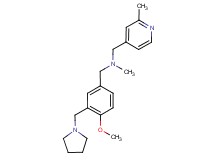 1-[4-methoxy-3-(pyrrolidin-1-ylmethyl)phenyl]-N-methyl-N-[(2-methylpyridin-4-yl)methyl]methanamine