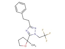 5-(2-methyltetrahydrofuran-2-yl)-3-(2-phenylethyl)-1-(2,2,2-trifluoroethyl)-1H-1,2,4-triazole