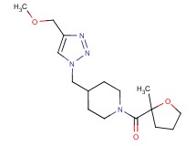 4-{[4-(methoxymethyl)-1H-1,2,3-triazol-1-yl]methyl}-1-[(2-methyltetrahydro-2-furanyl)carbonyl]piperidine
