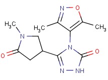 4-(3,5-dimethylisoxazol-4-yl)-5-(1-methyl-5-oxopyrrolidin-3-yl)-2,4-dihydro-3H-1,2,4-triazol-3-one