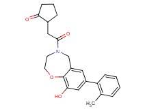 2-{2-[9-hydroxy-7-(2-methylphenyl)-2,3-dihydro-1,4-benzoxazepin-4(5H)-yl]-2-oxoethyl}cyclopentanone