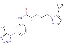 N-[3-(5-cyclopropyl-1H-pyrazol-1-yl)propyl]-N'-[3-(5-methyl-1H-tetrazol-1-yl)phenyl]urea