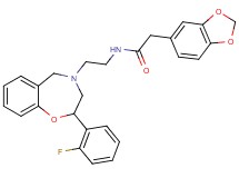 2-(1,3-benzodioxol-5-yl)-N-{2-[2-(2-fluorophenyl)-2,3-dihydro-1,4-benzoxazepin-4(5H)-yl]ethyl}acetamide