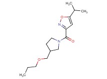 5-isopropyl-3-{[3-(propoxymethyl)-1-pyrrolidinyl]carbonyl}isoxazole