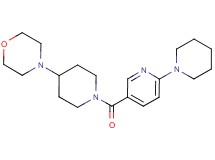 4-{1-[(6-piperidin-1-ylpyridin-3-yl)carbonyl]piperidin-4-yl}morpholine