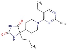 5-[1-(5-ethyl-2-methylpyrimidin-4-yl)piperidin-4-yl]-5-propylimidazolidine-2,4-dione