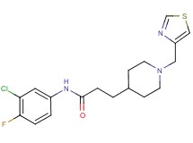 N-(3-chloro-4-fluorophenyl)-3-[1-(1,3-thiazol-4-ylmethyl)piperidin-4-yl]propanamide