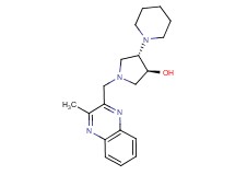 (3S*,4S*)-1-[(3-methylquinoxalin-2-yl)methyl]-4-piperidin-1-ylpyrrolidin-3-ol
