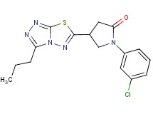1-(3-chlorophenyl)-4-(3-propyl[1,2,4]triazolo[3,4-b][1,3,4]thiadiazol-6-yl)pyrrolidin-2-one