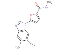 5-(5,6-dimethyl-1H-benzimidazol-1-yl)-N-methyl-2-furamide