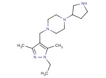 1-[(1-ethyl-3,5-dimethyl-1H-pyrazol-4-yl)methyl]-4-(3-pyrrolidinyl)piperazine dihydrochloride