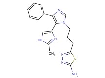 5-[3-(2-methyl-5'-phenyl-1H,3'H-4,4'-biimidazol-3'-yl)propyl]-1,3,4-thiadiazol-2-amine