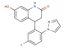 4-[5-fluoro-2-(1H-pyrazol-1-yl)phenyl]-7-hydroxy-3,4-dihydroquinolin-2(1H)-one