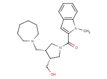 {(3R*,4R*)-4-(azepan-1-ylmethyl)-1-[(1-methyl-1H-indol-2-yl)carbonyl]pyrrolidin-3-yl}methanol