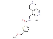 5-(methoxymethyl)-N-[(3-methyl-5,6,7,8-tetrahydro-2,7-naphthyridin-4-yl)methyl]-2-thiophenecarboxamide