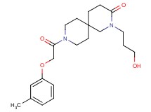 2-(3-hydroxypropyl)-9-[(3-methylphenoxy)acetyl]-2,9-diazaspiro[5.5]undecan-3-one