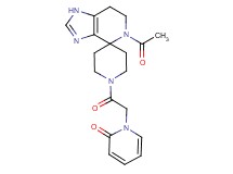 1-[2-(5-acetyl-1,5,6,7-tetrahydro-1'H-spiro[imidazo[4,5-c]pyridine-4,4'-piperidin]-1'-yl)-2-oxoethyl]pyridin-2(1H)-one