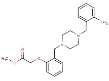 methyl (2-{[4-(2-methylbenzyl)-1-piperazinyl]methyl}phenoxy)acetate