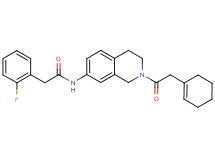 N-[2-(1-cyclohexen-1-ylacetyl)-1,2,3,4-tetrahydro-7-isoquinolinyl]-2-(2-fluorophenyl)acetamide