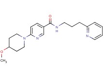 6-(4-methoxy-1-piperidinyl)-N-[3-(2-pyridinyl)propyl]nicotinamide