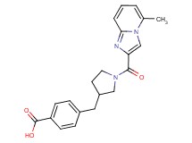 4-({1-[(5-methylimidazo[1,2-a]pyridin-2-yl)carbonyl]pyrrolidin-3-yl}methyl)benzoic acid