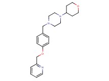 1-[4-(pyridin-2-ylmethoxy)benzyl]-4-(tetrahydro-2H-pyran-4-yl)piperazine