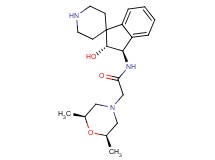 2-[(2R*,6S*)-2,6-dimethyl-4-morpholinyl]-N-[(2R*,3R*)-2-hydroxy-2,3-dihydrospiro[indene-1,4'-piperidin]-3-yl]acetamide
