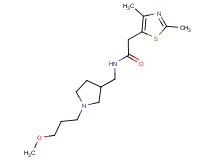 2-(2,4-dimethyl-1,3-thiazol-5-yl)-N-{[1-(3-methoxypropyl)pyrrolidin-3-yl]methyl}acetamide