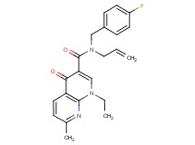 N-allyl-1-ethyl-N-(4-fluorobenzyl)-7-methyl-4-oxo-1,4-dihydro-1,8-naphthyridine-3-carboxamide