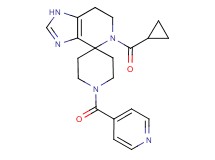 5-(cyclopropylcarbonyl)-1'-isonicotinoyl-1,5,6,7-tetrahydrospiro[imidazo[4,5-c]pyridine-4,4'-piperidine]