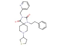 1-(2-phenylethyl)-3-(2-pyridinylmethyl)-8-(tetrahydro-3-thienyl)-1,3,8-triazaspiro[4.5]decane-2,4-dione