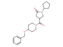 4-{[4-(benzyloxy)-1-piperidinyl]carbonyl}-1-cyclopentyl-2-pyrrolidinone