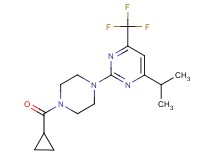 2-[4-(cyclopropylcarbonyl)-1-piperazinyl]-4-isopropyl-6-(trifluoromethyl)pyrimidine