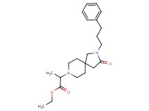 ethyl 2-[3-oxo-2-(3-phenylpropyl)-2,8-diazaspiro[4.5]dec-8-yl]propanoate
