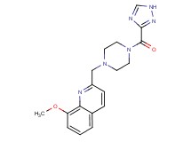 8-methoxy-2-{[4-(1H-1,2,4-triazol-3-ylcarbonyl)piperazin-1-yl]methyl}quinoline