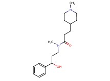N-(3-hydroxy-3-phenylpropyl)-N-methyl-3-(1-methylpiperidin-4-yl)propanamide