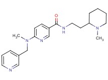 N-[2-(1-methyl-2-piperidinyl)ethyl]-6-[methyl(3-pyridinylmethyl)amino]nicotinamide