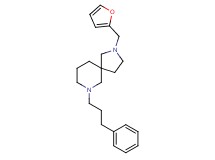 2-(2-furylmethyl)-7-(3-phenylpropyl)-2,7-diazaspiro[4.5]decane