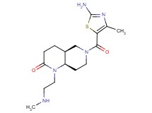(4aS*,8aR*)-6-[(2-amino-4-methyl-1,3-thiazol-5-yl)carbonyl]-1-[2-(methylamino)ethyl]octahydro-1,6-naphthyridin-2(1H)-one