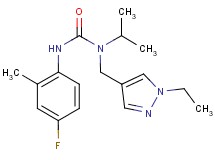 N-[(1-ethyl-1H-pyrazol-4-yl)methyl]-N'-(4-fluoro-2-methylphenyl)-N-isopropylurea