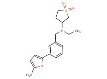 (1,1-dioxidotetrahydro-3-thienyl)ethyl[3-(5-methyl-2-furyl)benzyl]amine